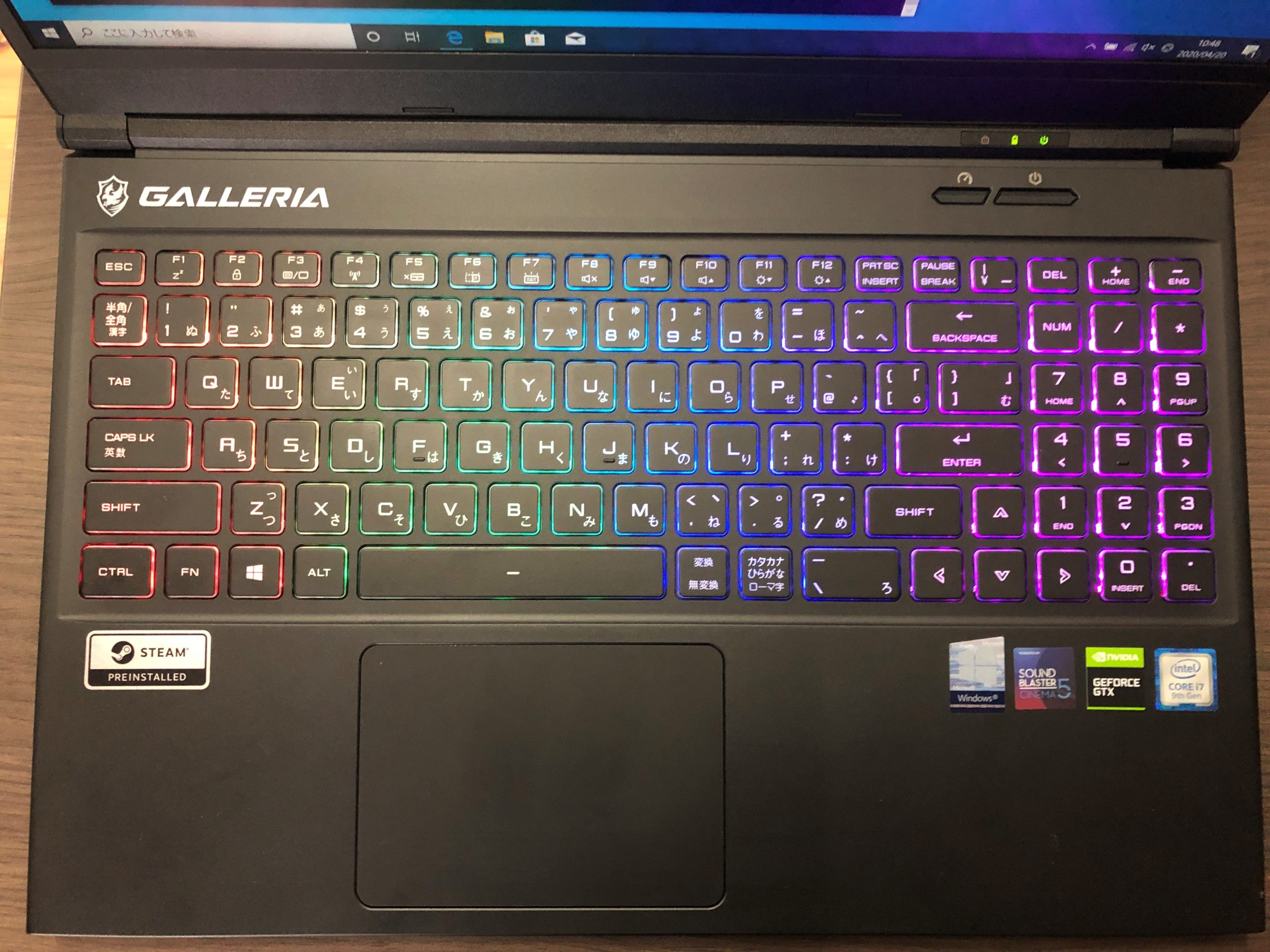 GALLERIA GCR1650GF7 i79750H - ノートPC